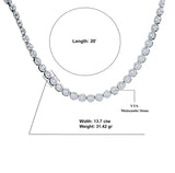 925 Silver 6mm Moissanite 20 inches Chains IJ994831