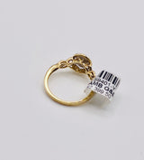 Real 10KT Gold & 0.33CTW Diamond Ladies Ring