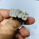 Real 10KT GOLD with 1.00CTW Diamond Customized “MOB” Money over Bit**es men Ring