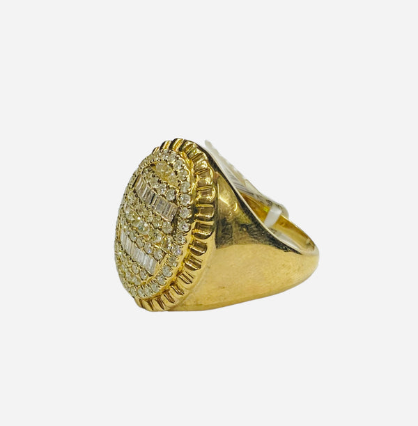 Real 10kt Gold and 1.59CTW Diamonds Men’s Ring