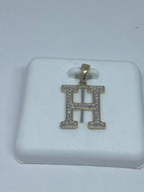 Real 10kt Gold & 0.73CTW Diamond Letter Charm