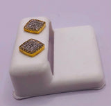 Genuine 10KT Gold & 0.32 CTW Diamond Earrings