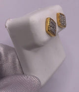 Genuine 10KT Gold & 0.32 CTW Diamond Earrings