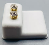 Genuine 10KT Gold & 0.15 CTW Diamond Earrings