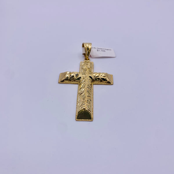 Real 10KT Gold Jesus Cross Charm