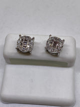 Genuine 10kt Gold & Diamond (0.61 CTW) Screw-back Earrings