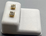 Genuine 10KT Gold & 0.07 CTW Diamond Earrings