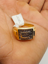 Real 10KT Gold and 1.23CTW Diamond Men’s Ring