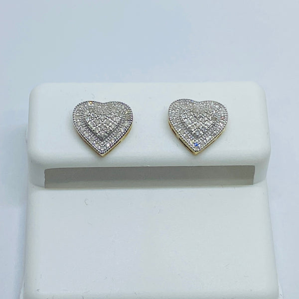 Genuine 10kt Gold & 0.33 CTW Diamond Earrings