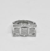 Real 10KT White Gold &0.53CTW  Diamond Men’s Ring