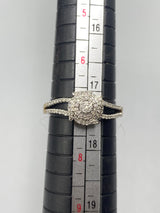 Genuine 10kt White Gold Diamond Women’s Ring of 0.20 CTW