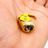 Real 10kt Gold Onyx Eagle Men’s Gold Ring