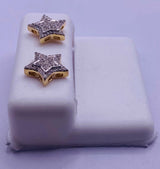 Genuine 10KT Gold 0.24CTW Diamond Earrings