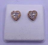 Genuine 10KT Gold 0.5 CTW Diamond Earrings