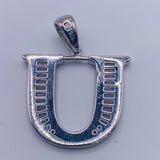 925 Sterling Silver Letter “U” Charm