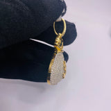 Real 10KT Gold with 1.95 CTW Diamond “$Money Bag$” Charm