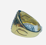 Real 10KT Gold & 0.28CTW Diamond Men Ring