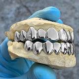 925 Sterling Silver Solid Deep Cuts Grillz - Custom Made