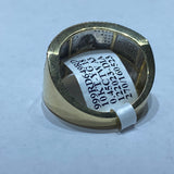 Real 10KT Gold & 0.45CTW Diamond 100$ Bill Men Ring