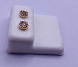 Genuine 10KT Gold 0.3 CTW Diamond Earrings