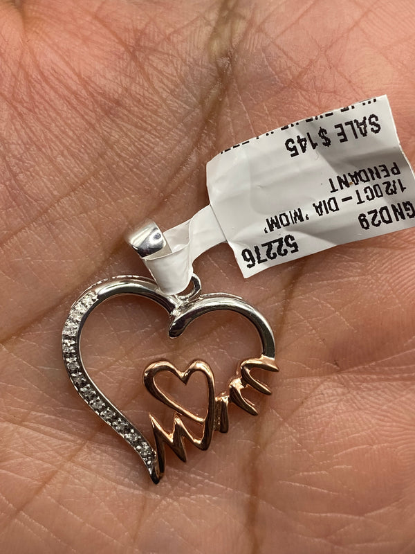 1/20 Ct 925 Sterling Silver Charm