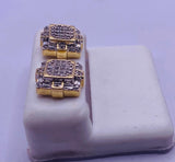 Genuine 10KT Gold  0.32CTW Diamond Earrings