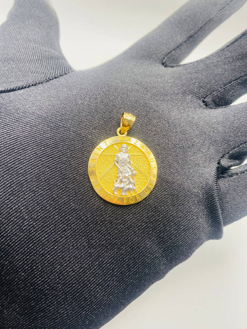 Real 10KT Gold ‘SAINT LAZARUS’ Charm