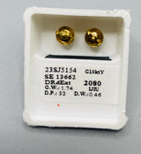 Genuine 10 KT Gold Diamond Earrings 0.46 CTW