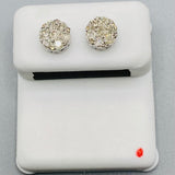 Genuine 10KT Gold 0.50 CTW Round Diamond Earrings