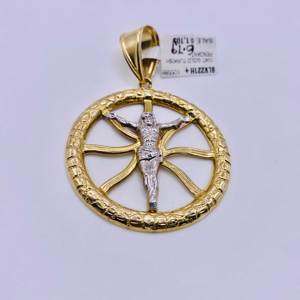 Real 10KT Gold Jesus Charm