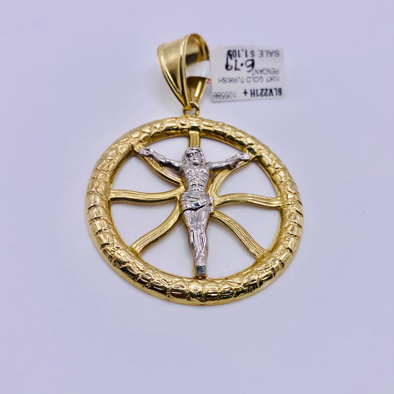 Real 10KT Gold Jesus Charm