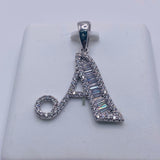 Real 925 Sterling Silver Letter “A” Charm