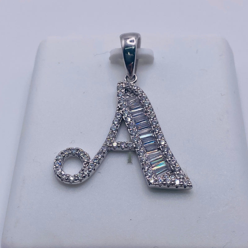 Real 925 Sterling Silver Letter “A” Charm