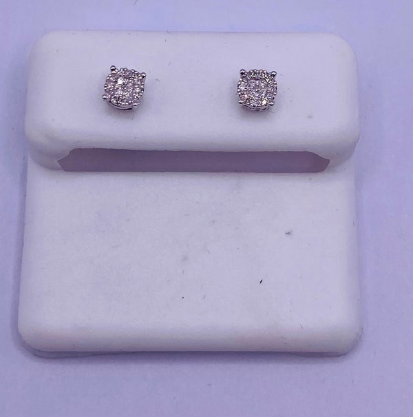 Genuine 10KT Gold CTW Diamond Earrings