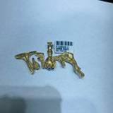 Real 10KT Gold & 0.77CTW Diamond “PROFIT” Charm