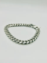 Real 925 Sterling Silver Cuban Bracelet