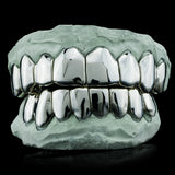 Non-Precious Gold Alloy Grillz - Custom Made 10 Top 10 Bottom Teeth