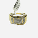 Real 10kt Gold & Diamond Classy Men Ring