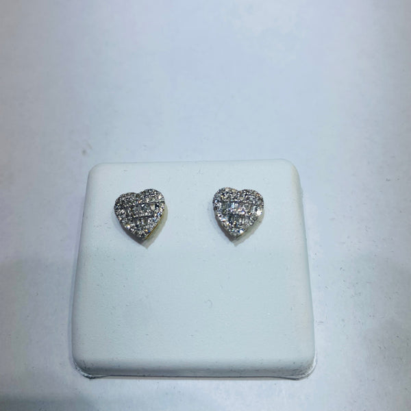 Real 10KT Gold & 0.3CTW Diamond Earrings