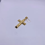 Real 10KT Gold Jesus Cross Charm