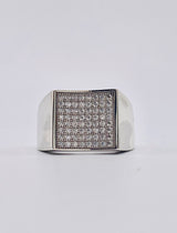 Real 925 Sterling Silver & 1.2CTW Moissanite Mens Ring