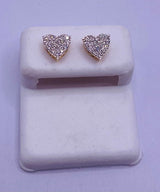 Genuine 10KT Gold 0.25 CTW Diamond Earrings