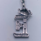 Real 925 Sterling Silver Letter “E” Charm