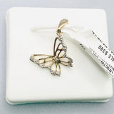 Real 10KT Gold with 0.5 CTW Diamond Butterfly shaped Charm