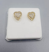 Genuine 10 KT Gold Diamond Earrings 0.5 CTW