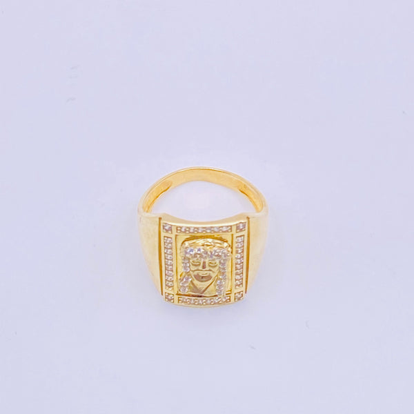 Real 10kt Jesus Beautiful Men’s Gold Ring