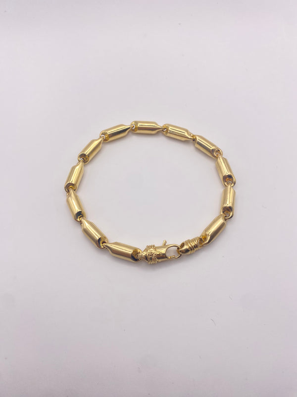 Real 10KT Gold Men Bracelet 10 inches length