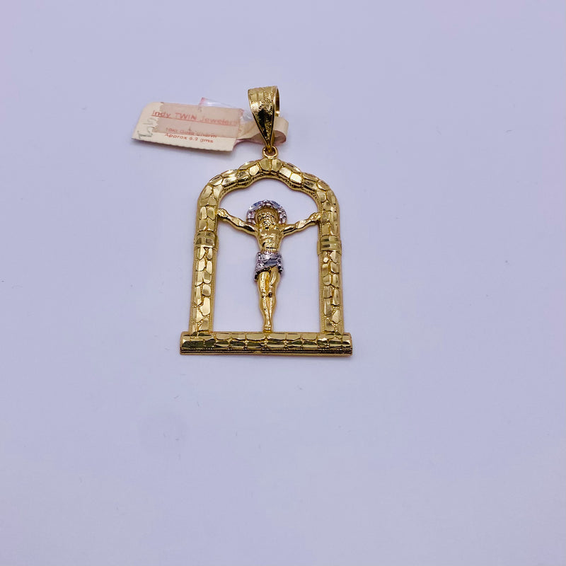 Real 10KT Gold Jesus Frame Charm - 6.9 grams of Gold