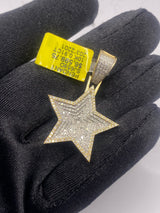 Real 10KT Gold with 0.91 CTW Diamond “Star” charm