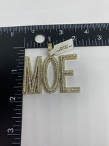 Real 10KT Gold and 7.5CTW Diamond MOE Charm